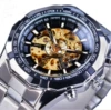 Silver with gold movement
