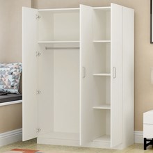 7K两门衣柜成人家用木板大容量板式三门四门组装卧室实用立柜柜子