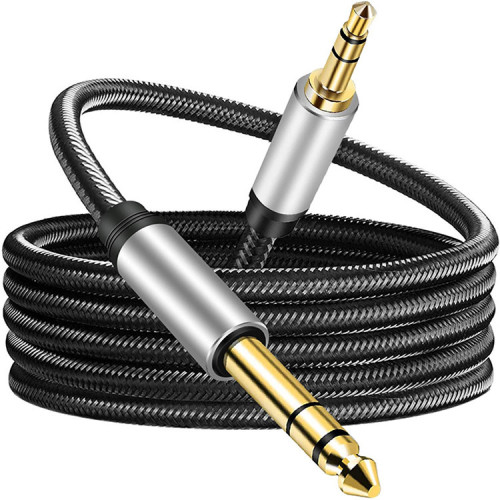3.5 to 6.5 XLR audio cable male to male gold-plated connector suitable for mobile phone and computer audio high-fidelity sound quality