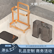 【定制批发】筷子收纳盒筒壁挂式筷子篓笼桶厨房家用金属勺子架