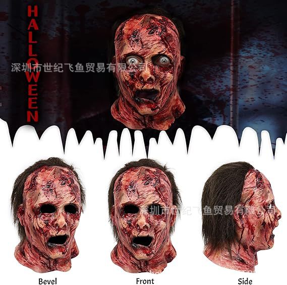 Moonlight Panic Miles Máscara de látex Halloween Juego de roles McMajor Caras de terror realistas