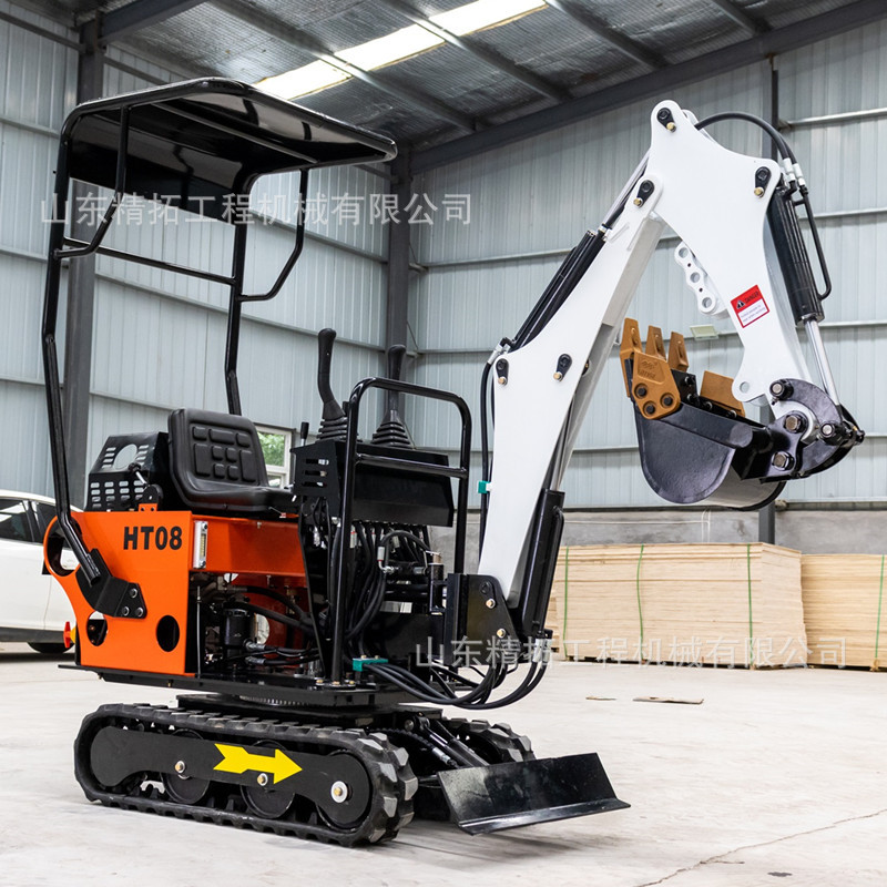 小型挖掘机多属具农用微型挖沟果园园林08型工程挖土机果园专用