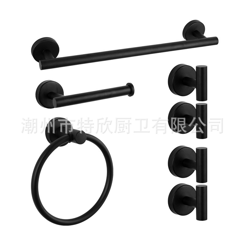Traje de baño 304 Barra de toalla de acero inoxidable toallero anillo de toalla gancho baño colgante hardware Amazon