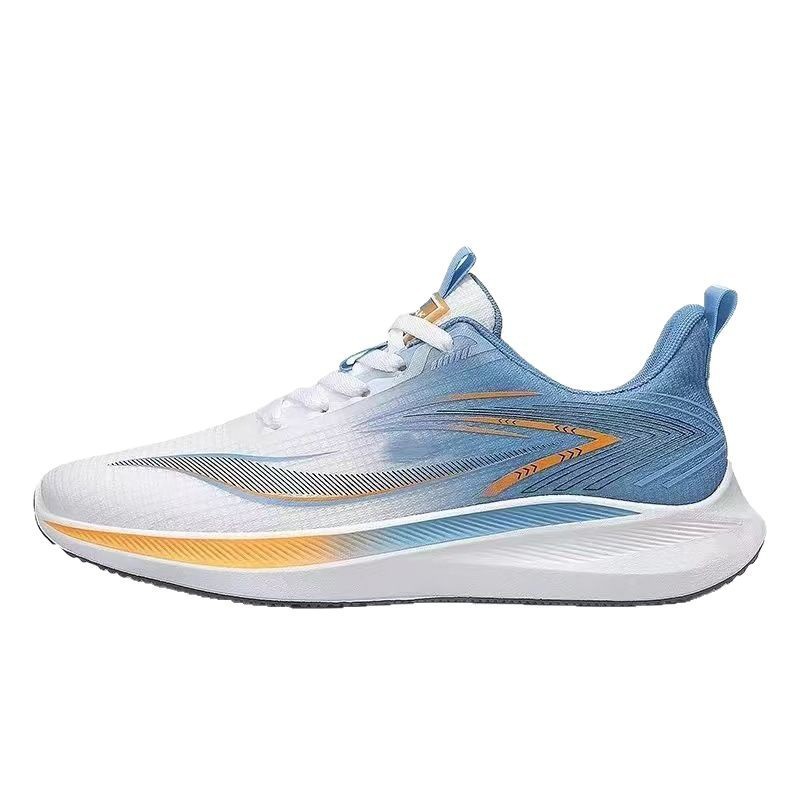 Nuevos zapatos para correr de verano para hombres, malla transpirable, deportes, todo fósforo y cómodos, tendencia de moda juvenil, zapatos casuales para hombres