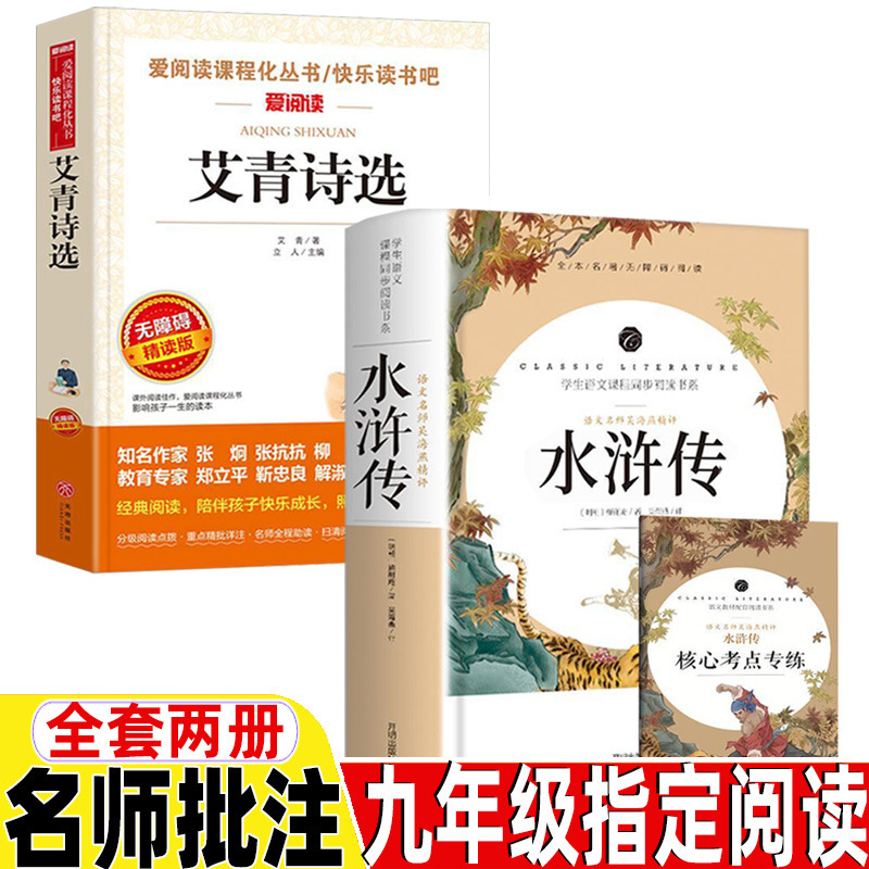 水浒传全册原著正版完整版120回全一百二十回白话文版名著考点