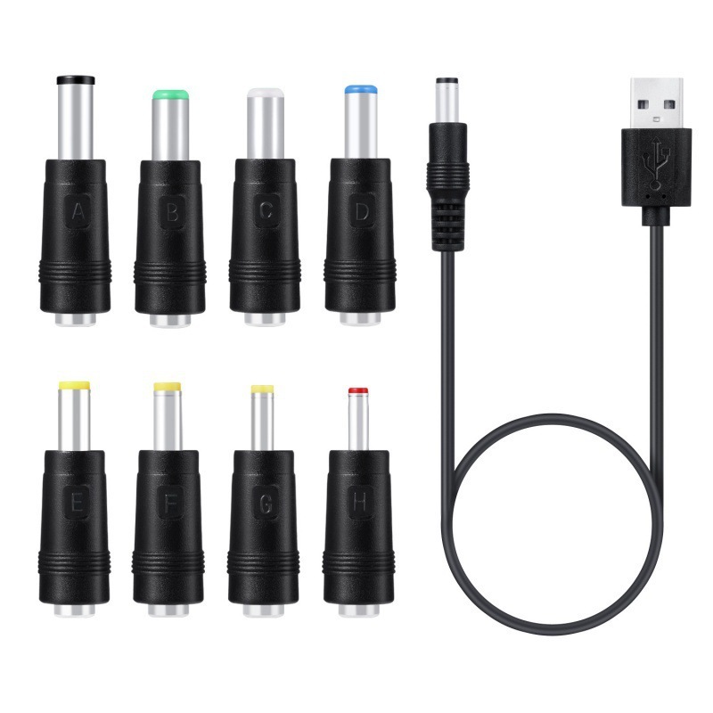 Dc変換ヘッド8ビット11ビットアダプタ変換コネクタ5.5*2.1多機能電源変換ヘッドusb変換ケーブル|undefined