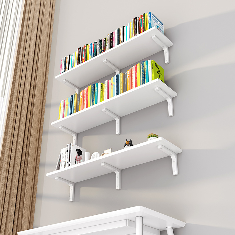 壁の棚の壁の本棚の壁の仕切り板の壁の棚の壁掛け式の板のブラケットの子は一字の板をぶら下げます。
