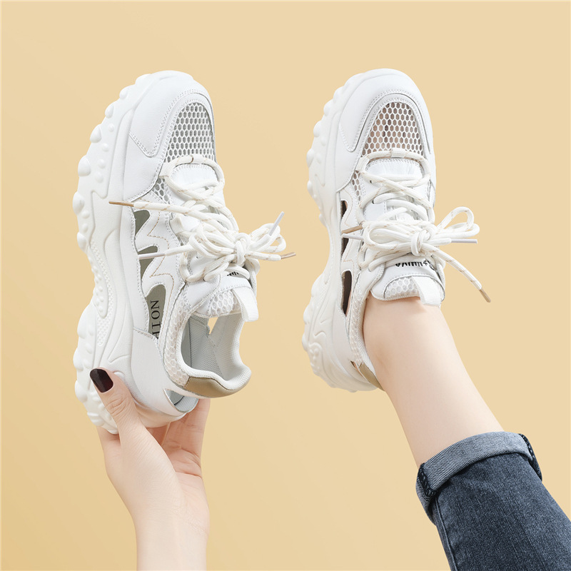 LJ 58123 gót trắng nâu cao 5cm
