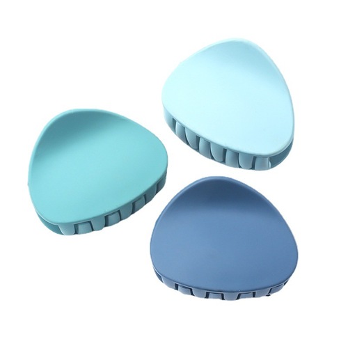 Simple and versatile solid color toothed small gripper round frosted head clip hair clip ponytail clip bangs clip edge clip