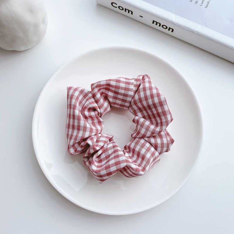 Anillo para el cabello del intestino grueso Mori Cuerda para el cabello de la cola de caballo femenina Albóndigas de sentido avanzado Cuerda para la cabeza Apuntar la cabeza Flor para el cabello Almohos elásticos Almohos para el cabello