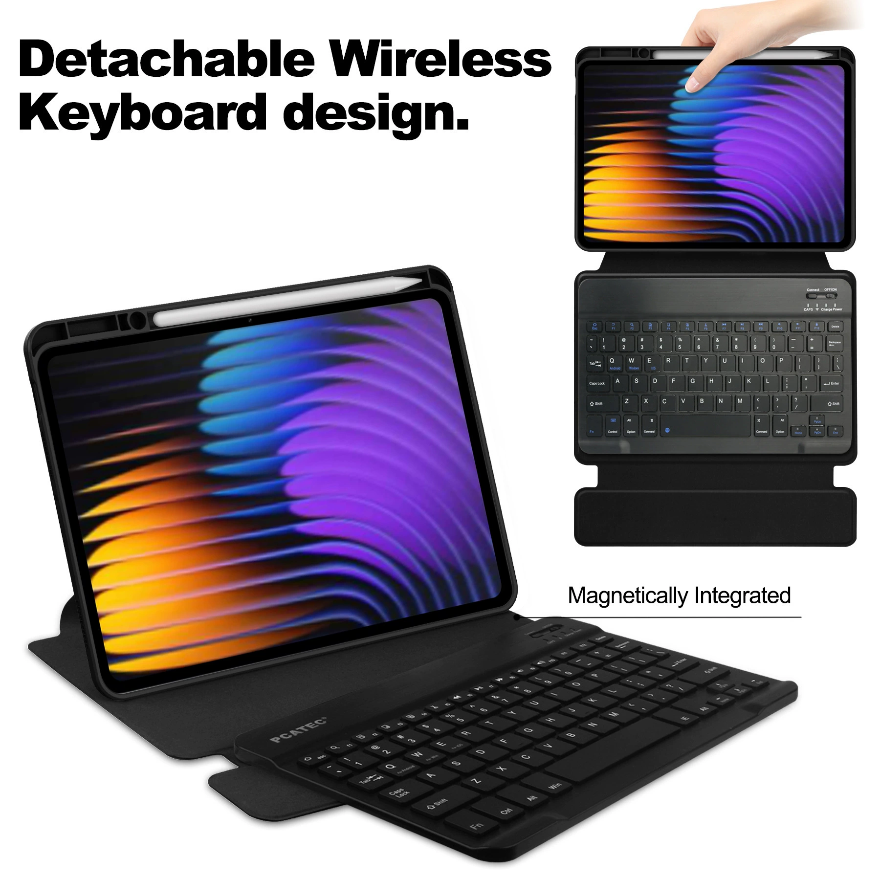Xiaomi, совместимый защитный чехол для планшета, клавиатура, Bluetooth, 11,2 дюйма