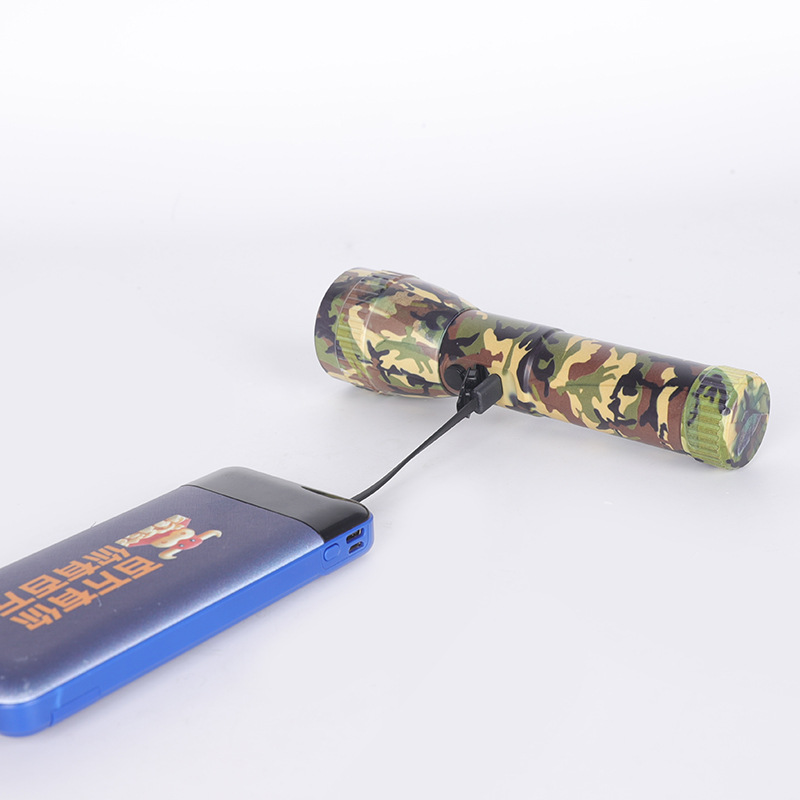 Travel rechargeable universal flashlight with laser, factory direct supply 2