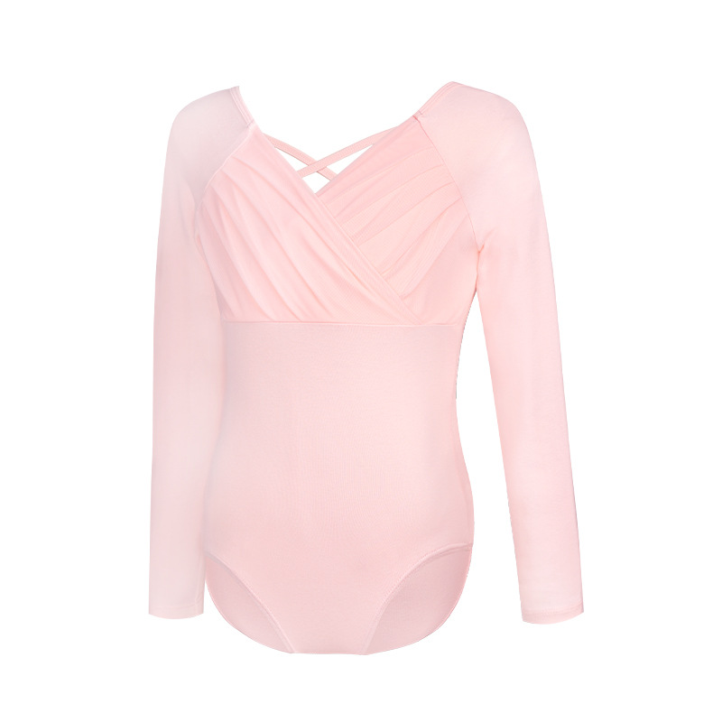 Ropa de baile para niños, primavera y otoño, temperamento de manga larga, ropa de entrenamiento para niñas, danza china, ballet, ropa de gimnasia, ropa de baile