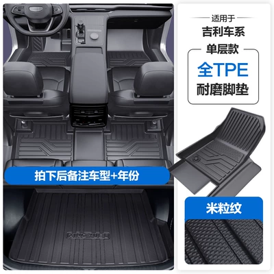 the Door Sills, Modelə uyğun ayaqaltı - please-leave-a-message-or-note-the-model-year-when-placing-an-order-rice-grain-pattern-tpe-door-sill-mat-tpe-trunk-mat