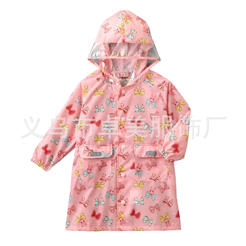 Fashionable raincoat, retroreflective jacket, children's clothing