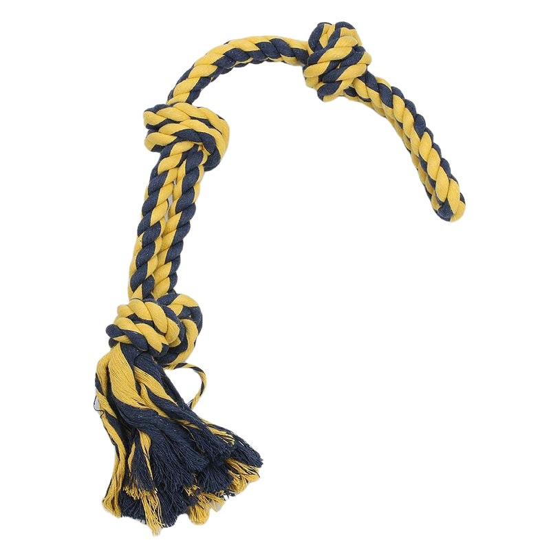 Juguetes de mascotas transfronterizos perros grandes resistentes a la mordida entrenamiento dorado Labrador cuerda de algodón reducida juguetes perros al por mayor