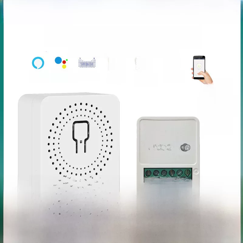 Граффити WiFi умная мини-переключатель с таймером, сломанная проводка, ALEXA, мобильный таймированный переключатель 16A двойной скрытый тип
