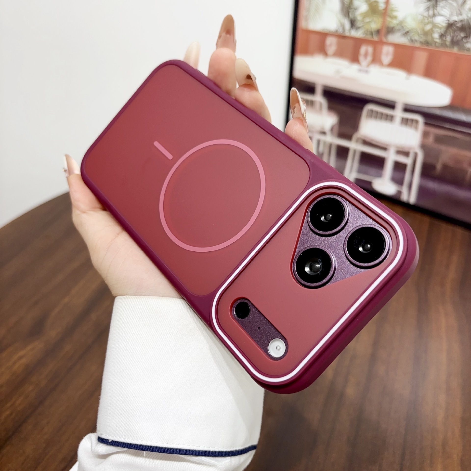 Funda Magnética para Celular para iPhone 18 Pro Max / 17 Pro de TPU Antideslizante
