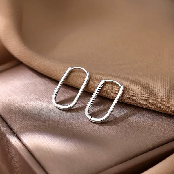 New Oval Earrings for Women, Versatile and Stylish, High-End Niche Design, Light Luxury Earrings, Direct from the Manufacturer