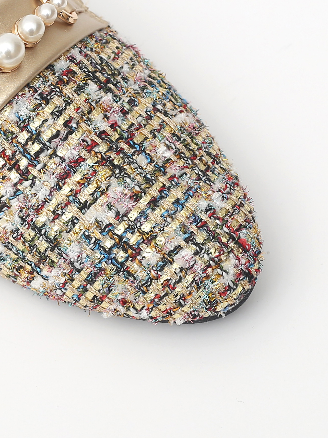 Fragrance style outside wear pointy toe half drag flat heel shoes lazy plus size fashion all-match cross-border foreign trade wholesale_voghion.com