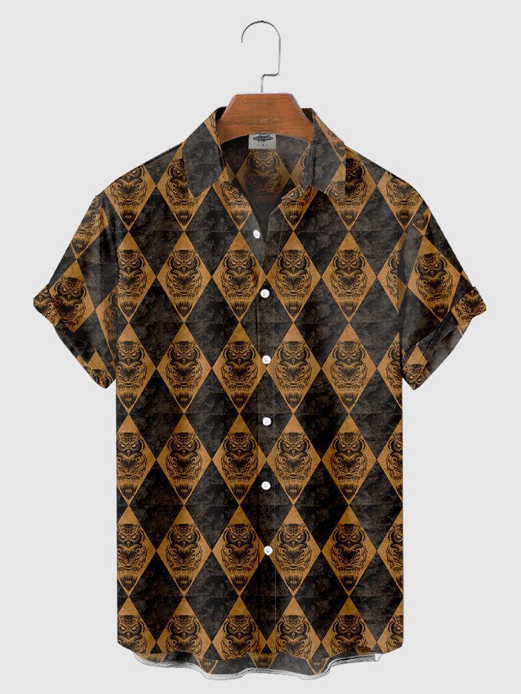 Serie Camisas estampadas Fabricantes de Halloween para hombres Hawaii Halloween Source Station Camisas digitales para hombres transfronterizos 3D