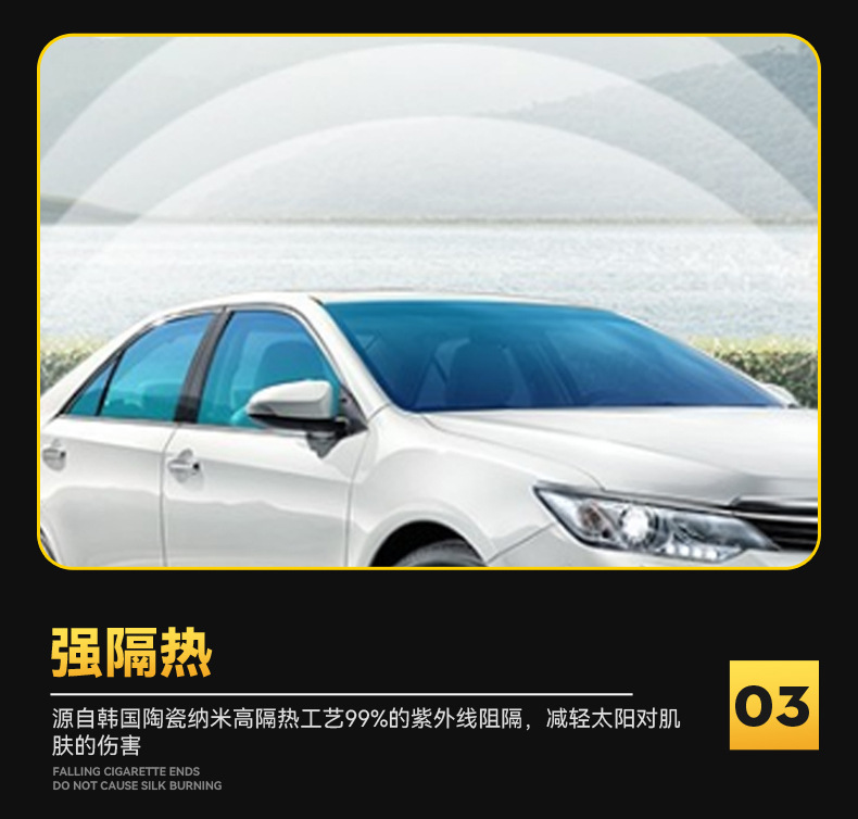 Car high insulation film glass film safety film explosion-proof film Skin Care film magnetic control Film solar film Full roll factory wholesale