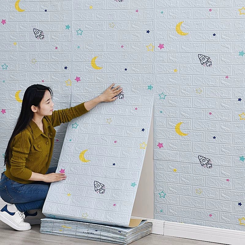 3D самоклеящиеся панели для декоративной стены, 35×38.5 см или 70×77 см, кирпичный и декоративный узор, на заказ