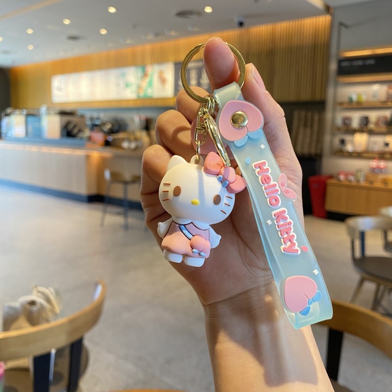 ネットの赤い漫画の子供の熊のサンリオの鍵は自動車のカバンのキーチェーンのカップルの親友の小さい贈り物の卸売りを掛けます。|undefined