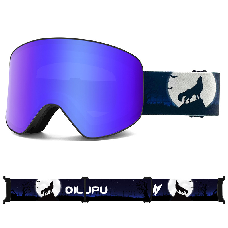 Neue zylindrische doppelschichtige Antibeschlagbrille, einstellbare Myopiebrille für Bergsteigen im Freien, Skibrille_voghion.com