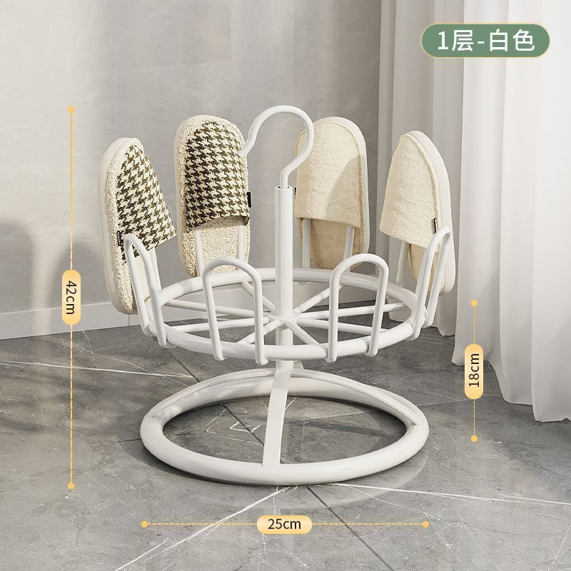 家用晒鞋神器旋转多层落地式铁艺阳台室外拖鞋鞋架架子多功能晾晒|undefined