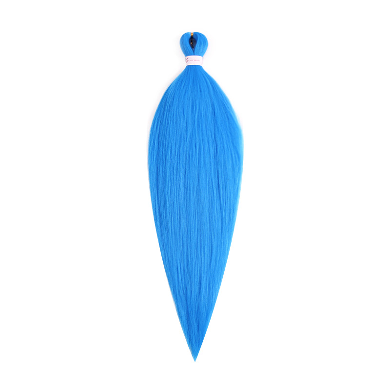 EZ Trenza PVC ignífugo a baja temperatura fibra multicolor flojo gran ganchillo de trenza fábrica de cabello recto un cabello