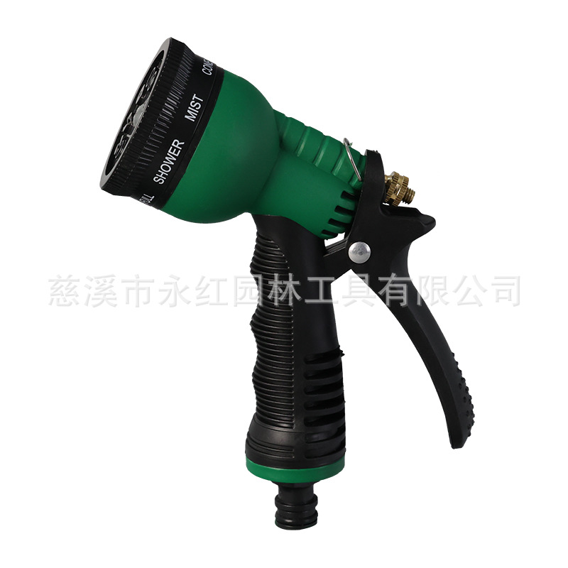 大量供应园林喷枪 8功能塑料喷枪 YH19005园林洗车两用喷枪可批发