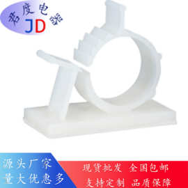LY0810扣式线夹 可调式理线器固定器尼龙粘胶线卡背胶线扣AP