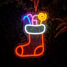 亚马逊专供LED霓虹灯 圣诞节户外室内创意装饰氛围灯