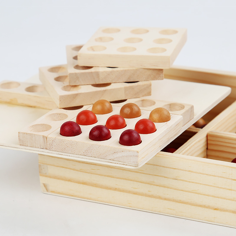 Estudiante DE LOS NIÑOS rotación gobang dos personas batalla de tres personas jardín de infantes juego de escritorio interactivo entre padres e hijos juguetes educativos