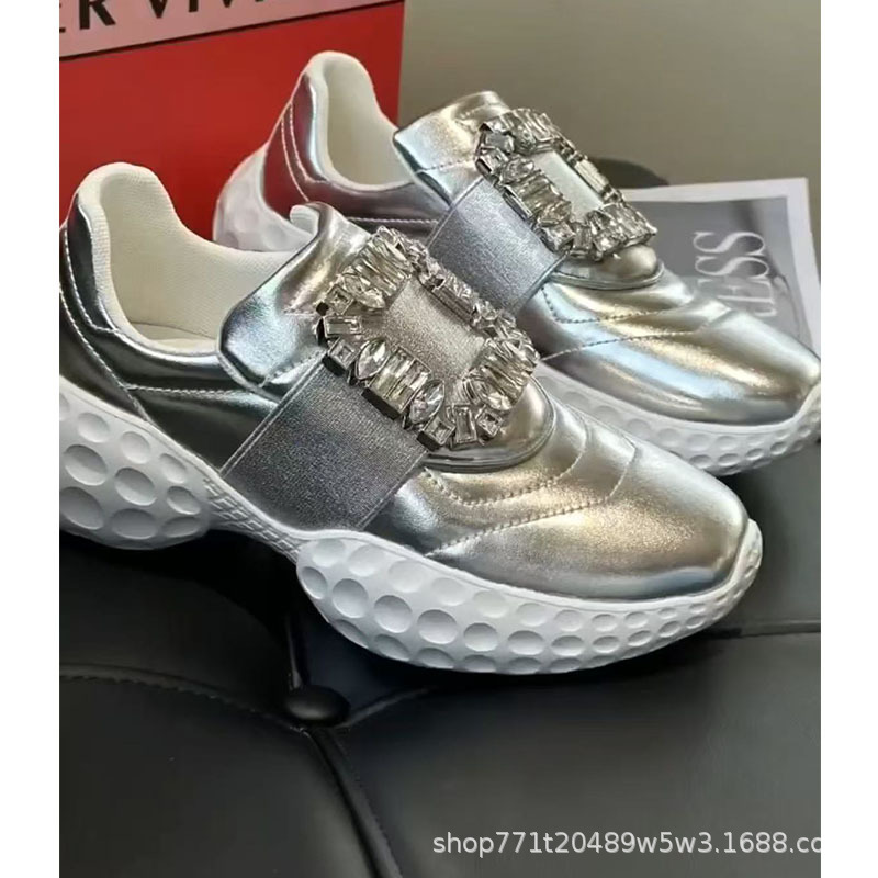 실버 스퀘어 다이아몬드 버클