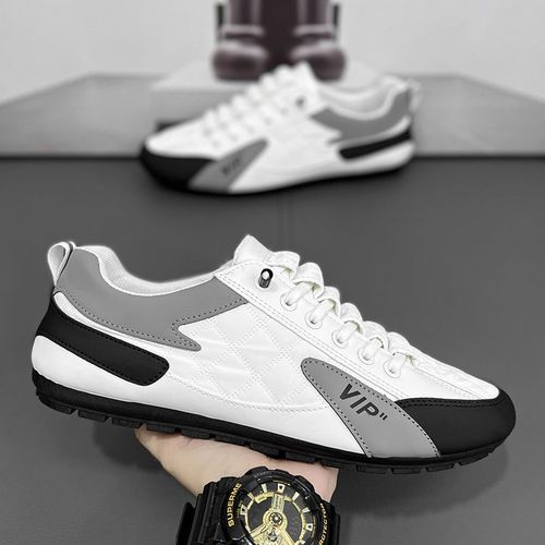 2024 Spring New Korean Style Trendy Versatile Lightweight Casual Sports AGNES Shoes for Men One-Piece Driving Fashion Shoes