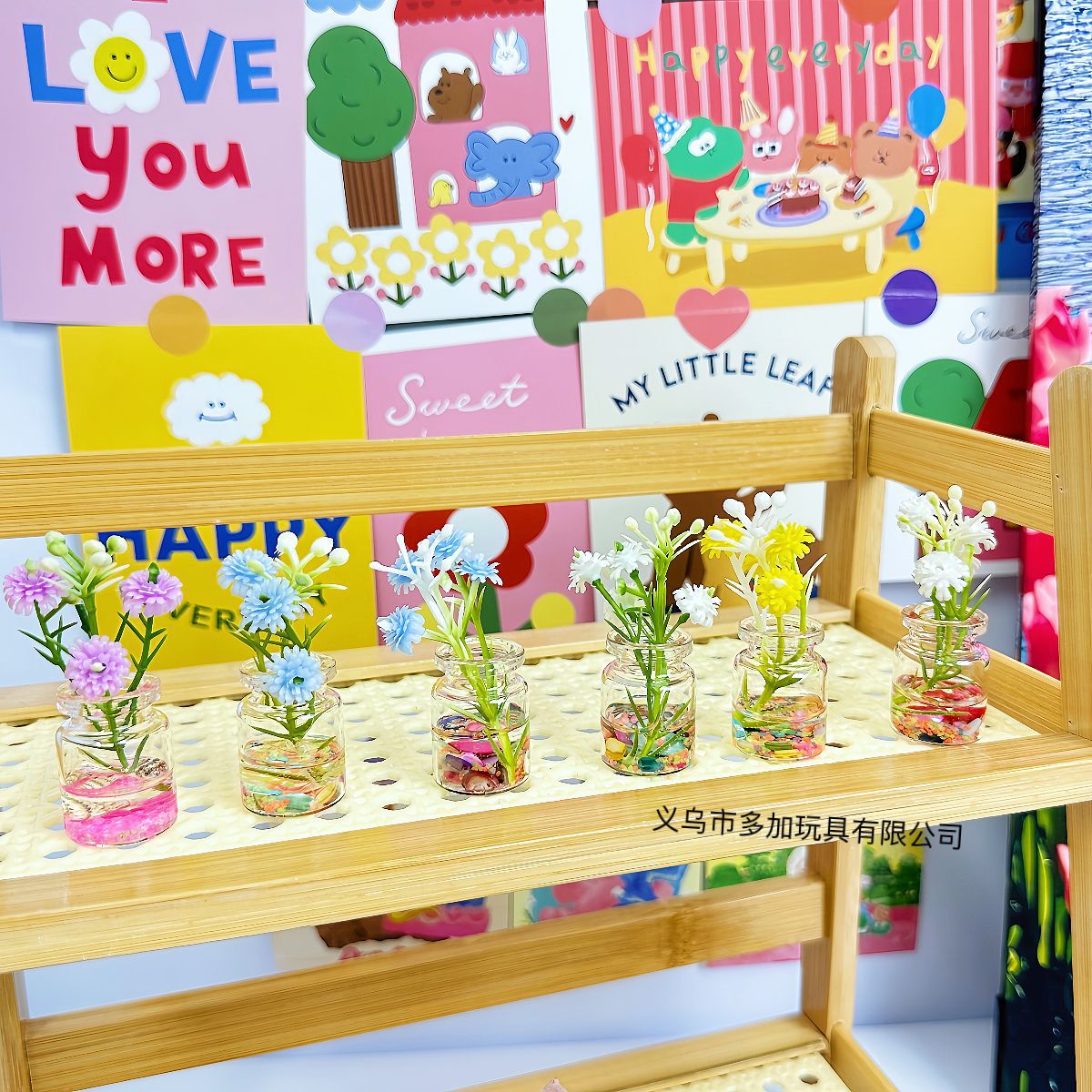 B flores de primavera como brocados flores luminosas 2 paquetes de adornos de jarrón luminoso en miniatura pequeños adornos de automóvil creativos frescos para jugar