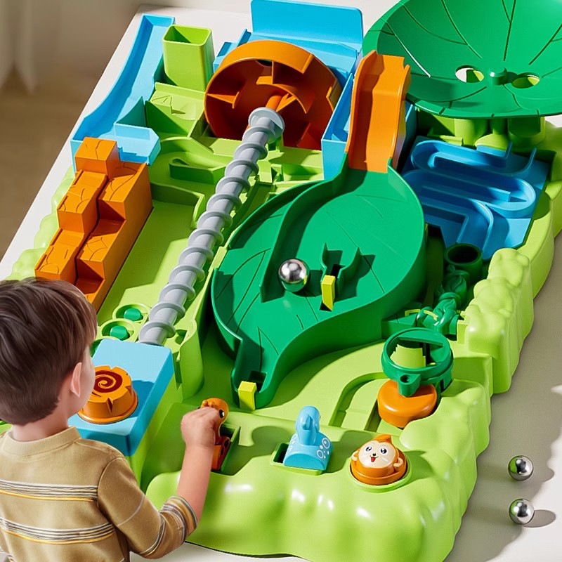 Bebe's Jungle Adventures Adventure Ball Track Desktop Game Maze Puzzle Early Education Children's Toy