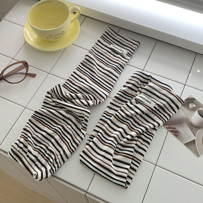 Mangas de hielo, mangas de protección solar, nuevas mujeres, verano, nueva sombra, protección UV, conducción delgada, mangas de mano a rayas sueltas, brazos