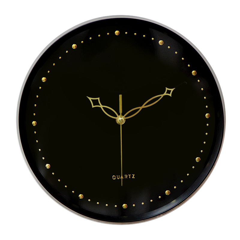 De una sola pieza de entrega Rosa Reloj de pared reloj de cuarzo mudo reloj redondo sala de estar dormitorio Estilo nórdico simple moderno