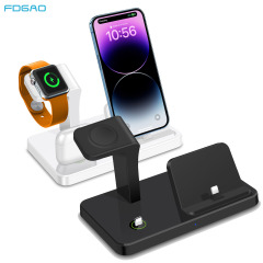 Fdgao/新型縦型三合一充電器腕時計無線充電はアップル14/13携帯電話に適している