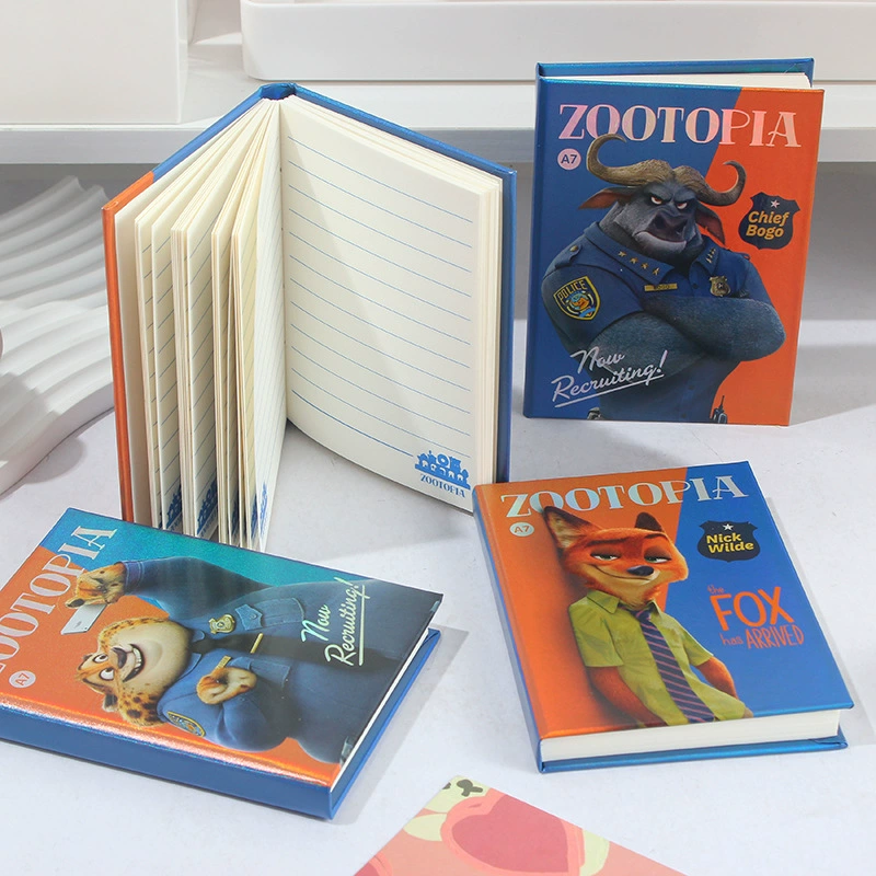 Зоотрополис серия A7 карманная книга с обложкой 80 листов, дневник ученика, детская справочник, мини портативный