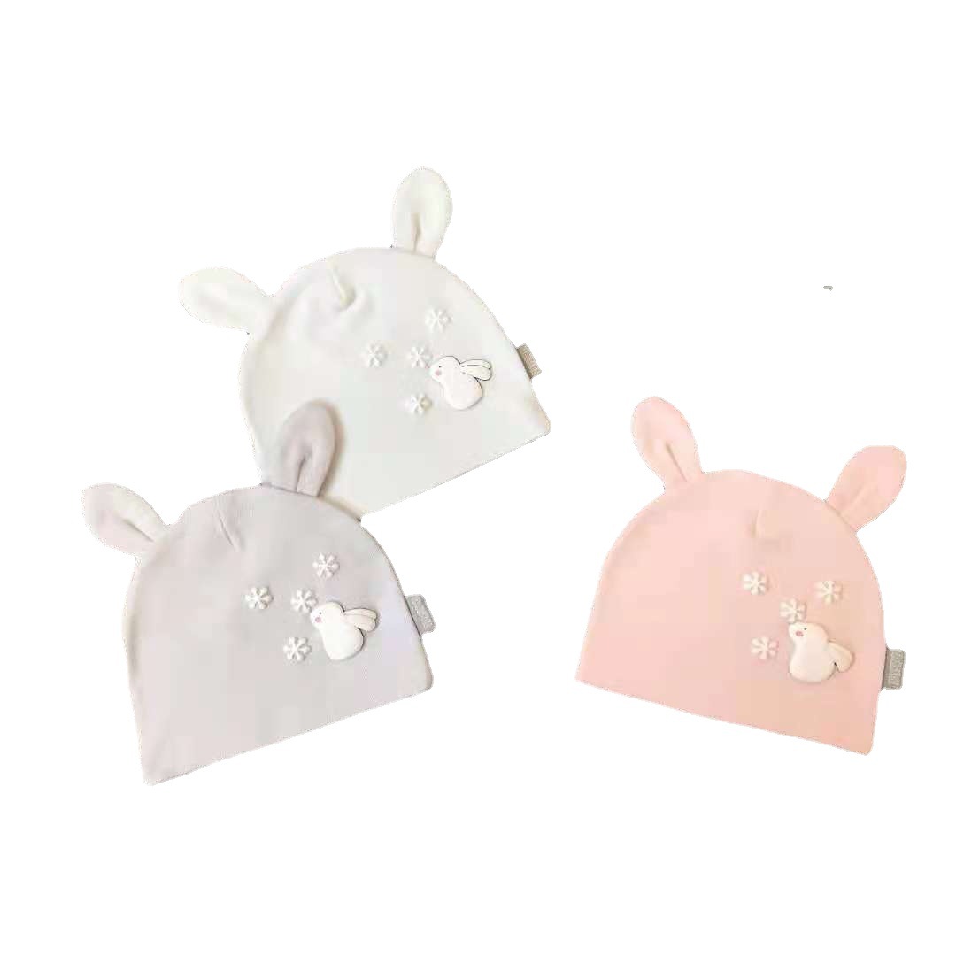 Sombrero de bebé recién nacido de primavera y otoño verano algodón de una sola capa tapa de neumáticos 0-1 años de edad masculina y femenina de bebé Jersey gorra gasa transpirable