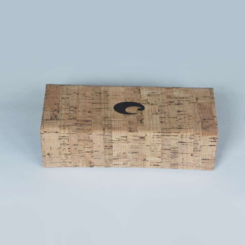 New Cork Wood Grain Optical Handmade Box with Printable Logo Sunglasses and Myopia Storage Box Direct Sales from Major Manufacturers