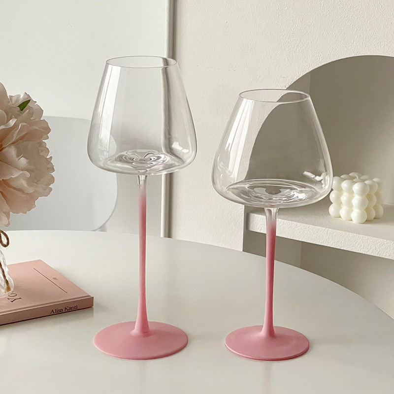 Vaso de vino francés de alto valor creativo de lujo ligero casero de vidrio de alta calidad copa de champán vino blanco copa de vino tinto