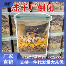 宠物冻干混合桶670g鸡肉粒小鱼干成猫幼猫增肥发腮猫狗零食桶