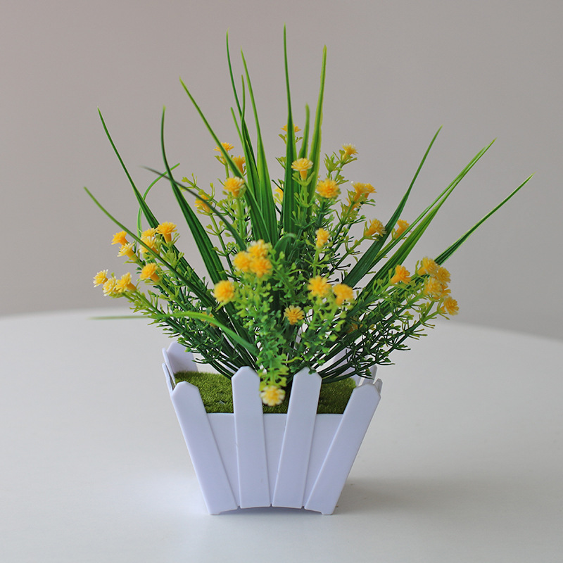 Planta artificial bonsai eucalipto Lysiana flor artificial planta verde Planta artificial decoración del hogar Fuente de la fábrica