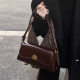 High quality wholesale fashion high-end feeling oil wax skin armpit baguette bag women's all-match simple solid color single shoulder bag