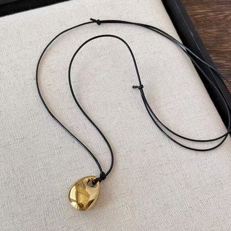 Gold bean necklace